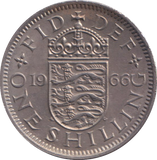 1966 ENGLISH SHILLING ( UNC )