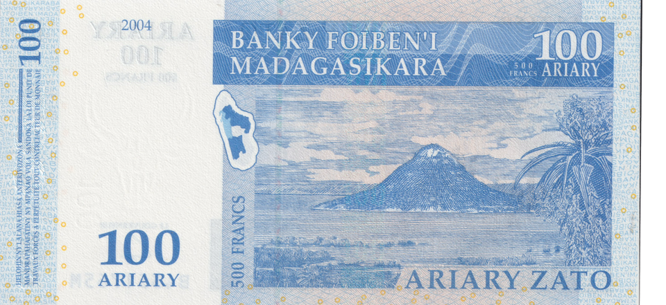 2004 MADAGASCAR 100 ARIARY BANKNOTE REF-1722