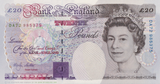 TWENTY POUNDS BANKNOTE LOWTHER REF £20-25 ( UNC )