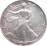 2004 AMERICAN EAGLE SILVER DOLLAR 1 OZ FINE SILVER USA