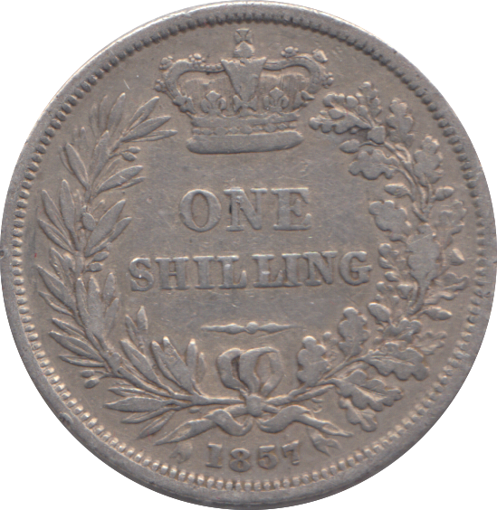1857 SHILLING ( FINE )