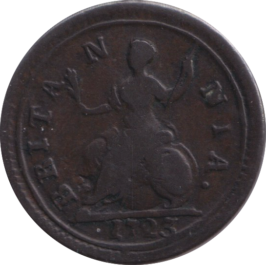 1723 FARTHING ( VF )