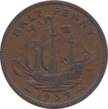 1939 HALFPENNY ( VF )