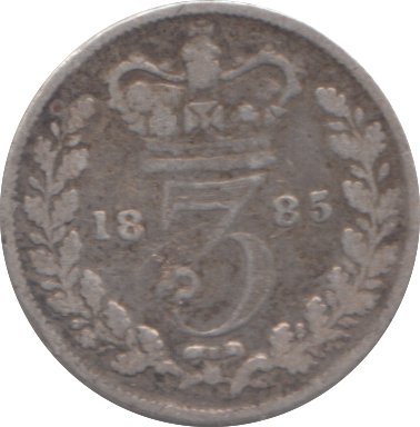 1885 THREEPENCE ( FINE )