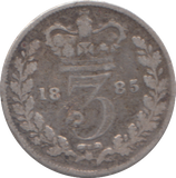 1885 THREEPENCE ( FINE )