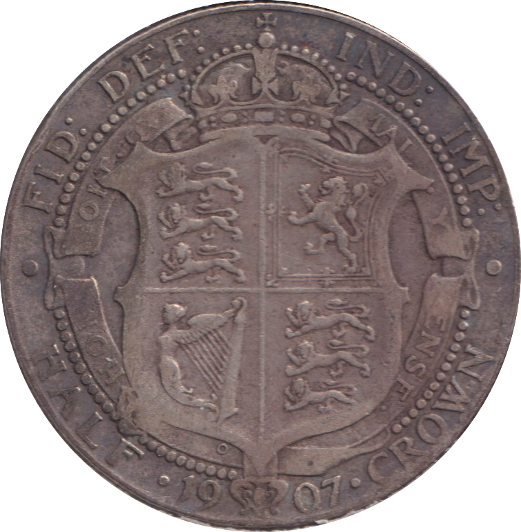 1907 HALFCROWN ( VF )