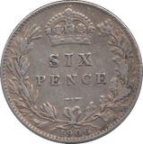 1906 SIX PENCE ( VF )