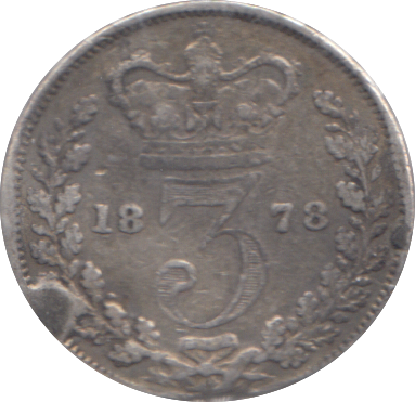 1878 THREEPENCE ( NF )