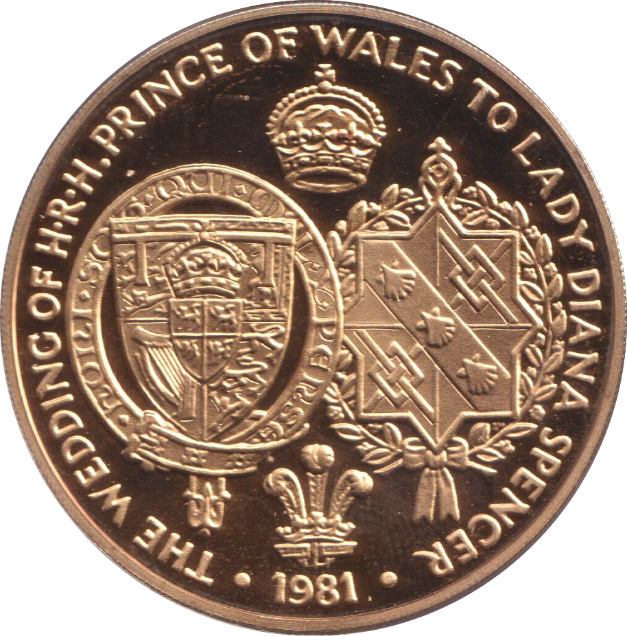 1981 ROYAL WEDDING PRINCE OF WALES LADY DIANA SPENCER MEDALLION