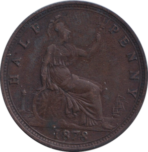 1878 HALF PENNY ( VF )