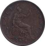 1878 HALF PENNY ( VF )