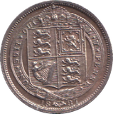 1887 SIXPENCE ( AUNC )