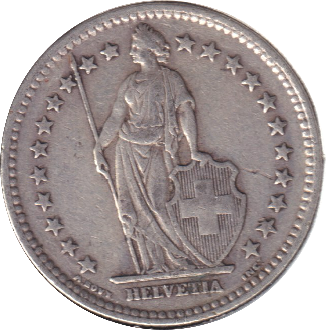 1939 2 FRANC SWITZERLAND