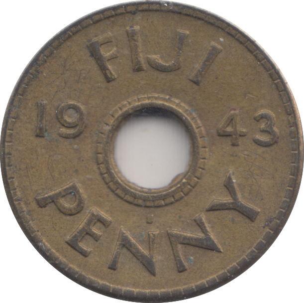 1943 FIJI PENNY