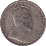 1905 SILVER CANADA 25 CENTS