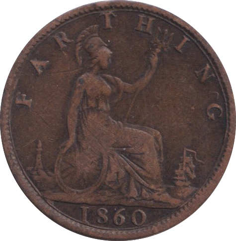 1860 FARTHING ( GF )