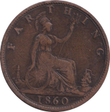 1860 FARTHING ( GF )