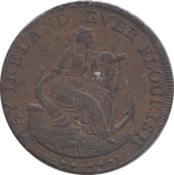 1795 DUBLIN HALFPENNY TOKEN