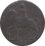 1792 COVENTRY ELEPHANT CASTLE HALFPENNY TOKEN