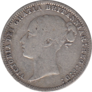 1875 SIXPENCE ( FINE )