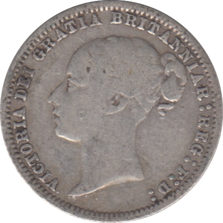1875 SIXPENCE ( FINE )