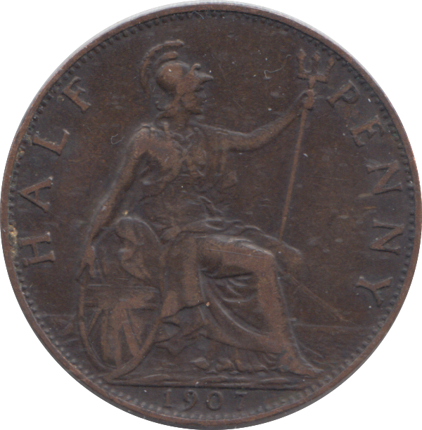 1907 HALFPENNY ( VF )