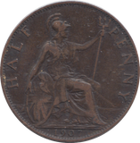 1907 HALFPENNY ( VF )