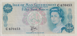 1979 FIFTY NEW PENCE ISLE OF MAN BANKNOTE REF-1843
