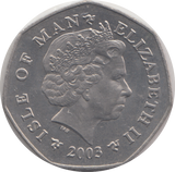 2003 FIFTY PENCE CHRISTIANITY IN MANN