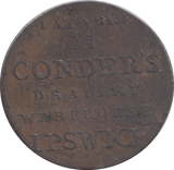 1794 IPSWICH HALFPENNY TOKEN