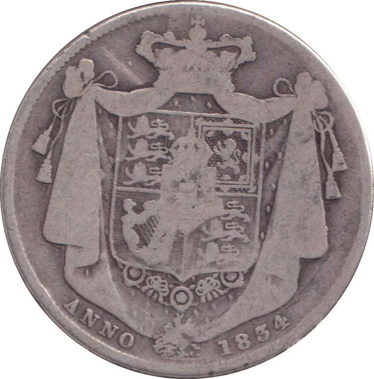 1834 HALFCROWN ( FINE )