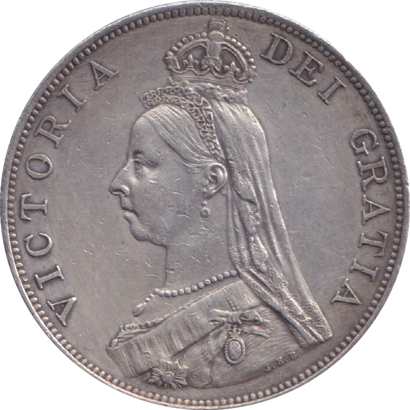 1887 DOUBLE FLORIN ( GVF )