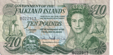 2011 FALKLAND ISLANDS 10 POUNDS BANKNOTE REF-1677