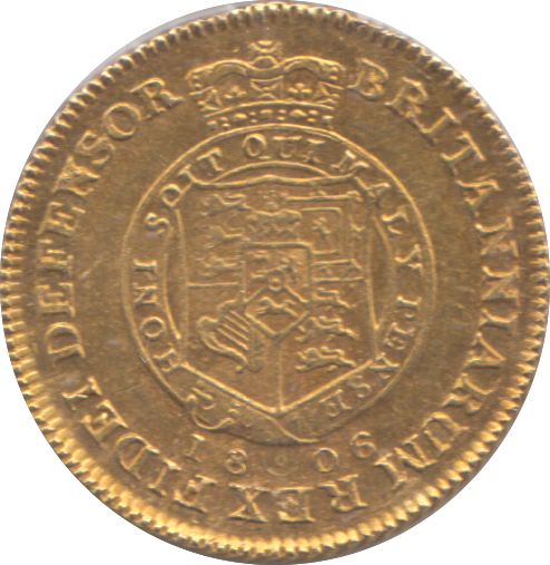 1806 GOLD HALF GUINEA ( EF )