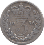 1876 THREEPENCE ( FINE )
