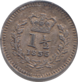1835 THREE HALFPENCE ( EF )