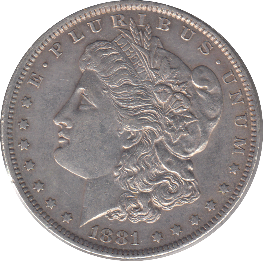 1881 SILVER MORGAN ONE DOLLAR USA