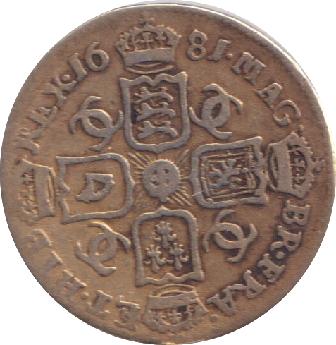 1681 SIXPENCE ( GF )