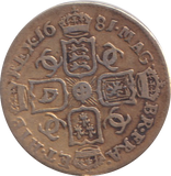 1681 SIXPENCE ( GF )
