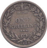 1887 SHILLING ( FINE )