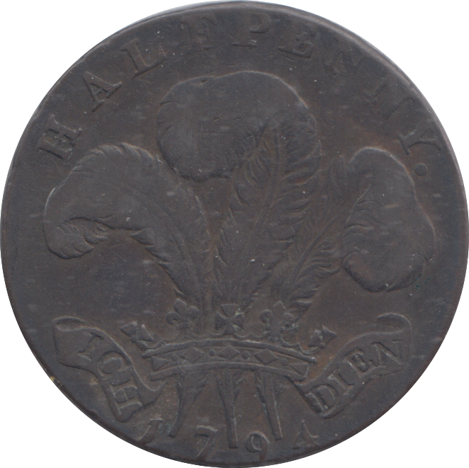 1794 WALES HALFPENNY TOKEN