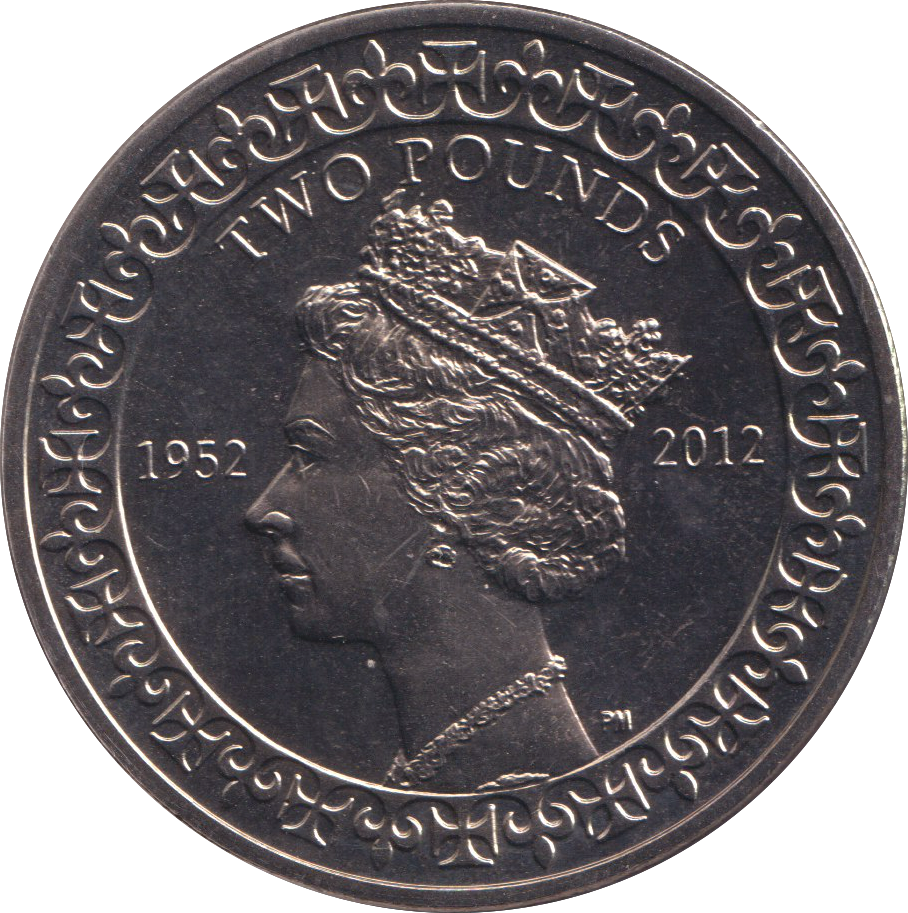 2012 TWO POUNDS BRITISH INDIAN OCEAN TERRITORY