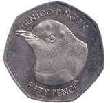 2021 50P GENTOO PENGUIN FALKLANDS ISLAND
