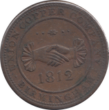 1812 BIRMINGHAM PENNY TOKEN