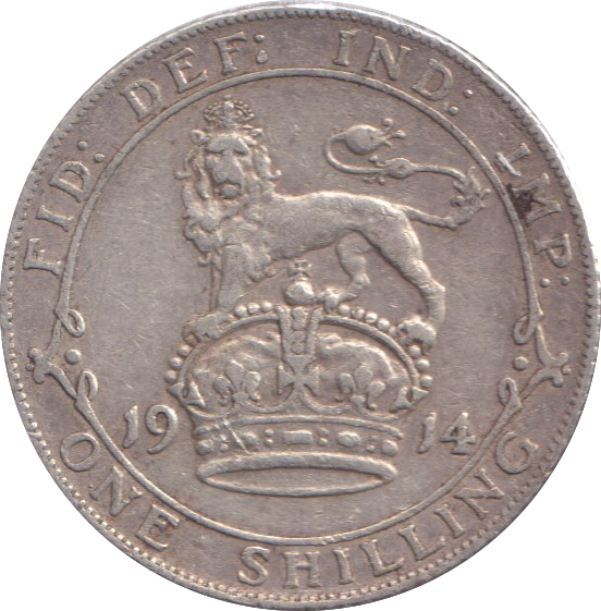 1914 SHILLING ( GVF )