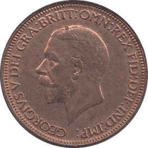 1928 HALFPENNY ( UNC )
