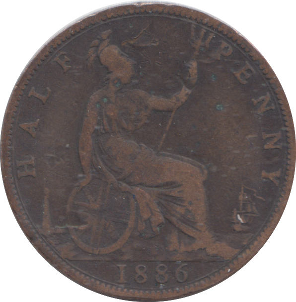 1886 HALFPENNY ( NF )