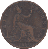 1886 HALFPENNY ( NF )