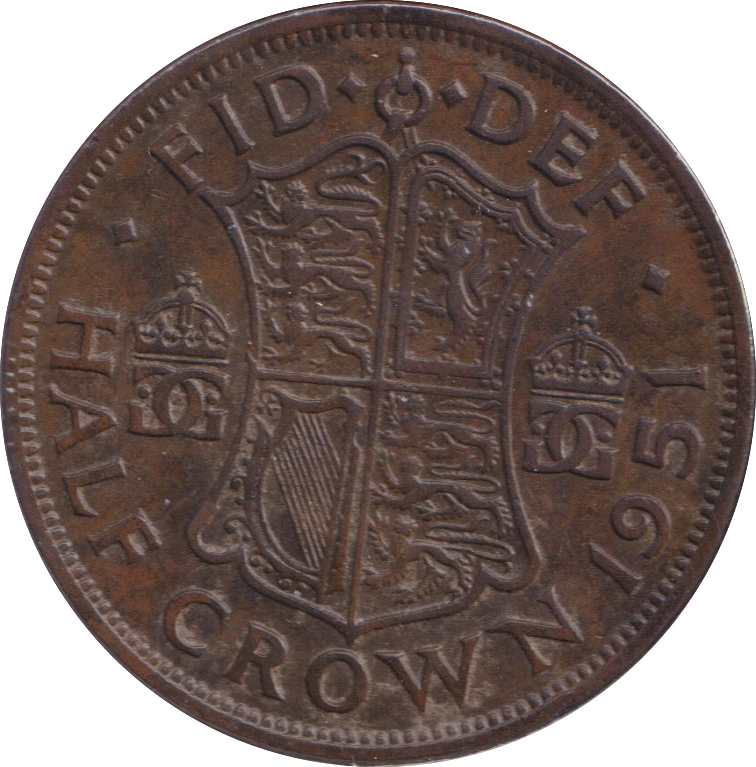 1951 HALFCROWN ( EF )
