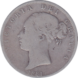 1881 HALFCROWN ( FINE )